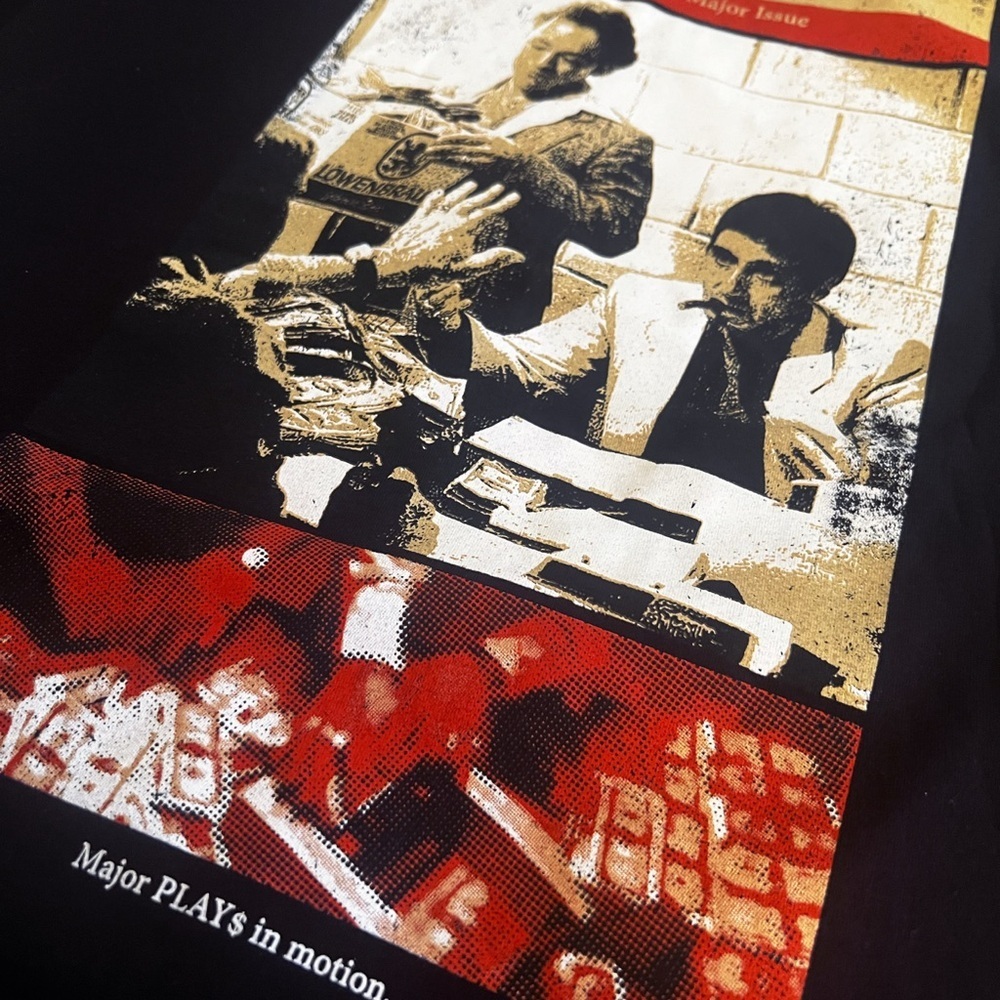 Black Staple Graphic T-Shirt for Men - Picture 3 of 5